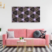 Leinwand der lila Sterne (Insitu (Wohnzimmer))