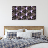 Leinwand der lila Sterne (Insitu (Schlafzimmer))