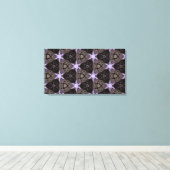 Leinwand der lila Sterne (Insitu (Holzboden))