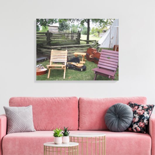 Leinwand der Musikerband (Insitu (Wohnzimmer))