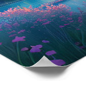 Leinwand der Natur, bezaubernder See und goldener  Poster (Ecke)