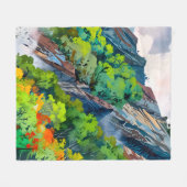 Leinwand der Natur Fleecedecke (Vorderseite (Horizontal))