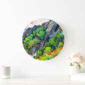 Leinwand der Natur Große Wanduhr (Zuhause)
