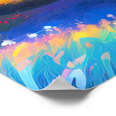 Leinwand der Natur, Sonnenuntergang über dem Tal Poster (Ecke)