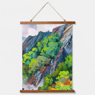 Leinwand der Natur Wandteppich Mit Holzrahmen