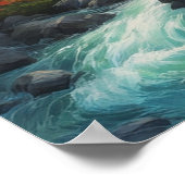 Leinwand der natürlichen Schönheit Poster (Ecke)