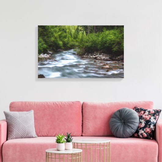Leinwand der phantastischen Waldflüsse (Insitu (Wohnzimmer))