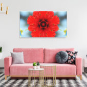 Leinwand der roten Blume (Insitu (Wohnzimmer))