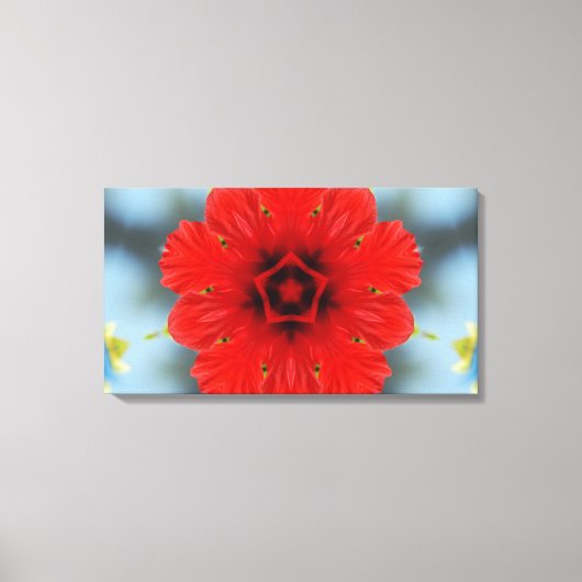 Leinwand der roten Blume (Vorderseite)