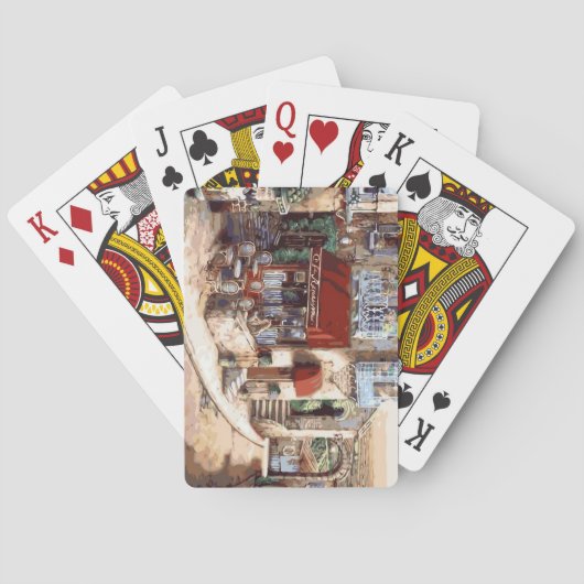 Leinwand der schönen Künste Spielkarten (Rückseite)