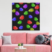 Leinwand der tropischen Blätter (Insitu (Wohnzimmer))