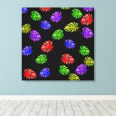 Leinwand der tropischen Blätter (Insitu (Holzboden))