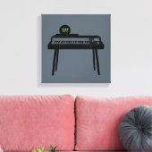 Leinwand der Vintagen Illustration Organ Monogramm (Insitu (Wohnzimmer))