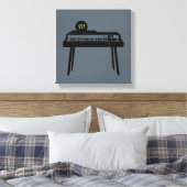 Leinwand der Vintagen Illustration Organ Monogramm (Insitu (Schlafzimmer))