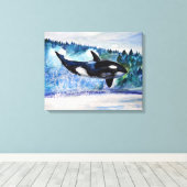 Leinwand der Wale (Insitu (Holzboden))