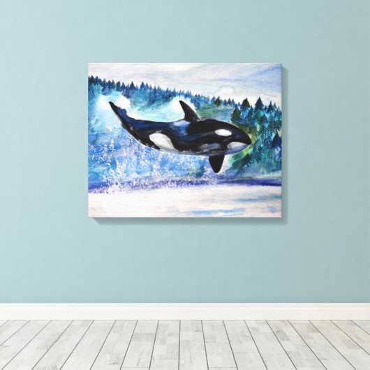 Leinwand der Wale (Insitu (Holzboden))