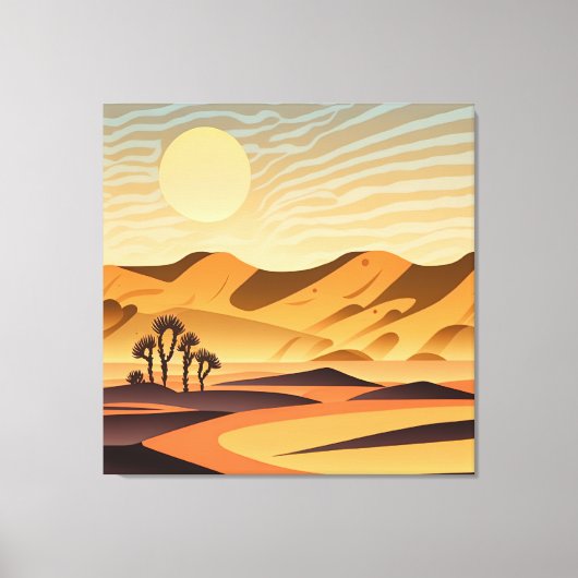 Leinwand der Wüste Art (Vorderseite)