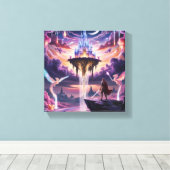Leinwand des Celestial Kingdom Art - Mythical (Insitu (Holzboden))
