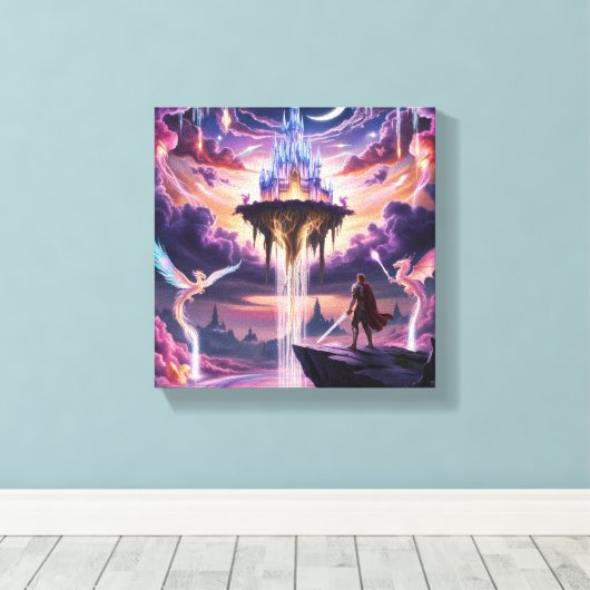 Leinwand des Celestial Kingdom Art - Mythical (Insitu (Holzboden))