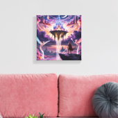 Leinwand des Celestial Kingdom Art - Mythical (Insitu (Wohnzimmer))