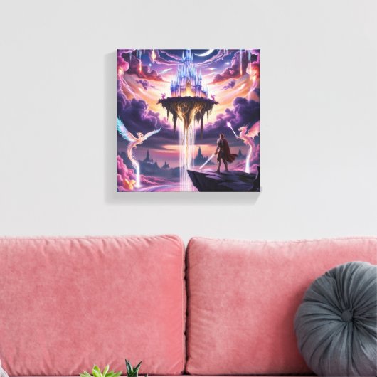 Leinwand des Celestial Kingdom Art - Mythical (Insitu (Wohnzimmer))