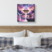 Leinwand des Celestial Kingdom Art - Mythische Flo (Insitu (Schlafzimmer))