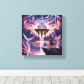Leinwand des Celestial Kingdom Art - Mythische Flo (Insitu (Holzboden))