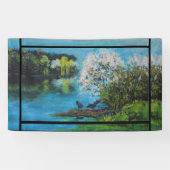 Leinwand des Frühjahrssees Banner (Horizontal)