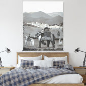 Leinwand des indischen Kulturerbes (Insitu (Schlafzimmer))