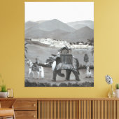 Leinwand des indischen Kulturerbes (Insitu (Wohnzimmer))