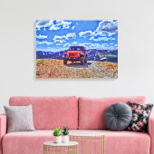 Leinwand des Jeep-Bergabenteuers (Insitu (Wohnzimmer))