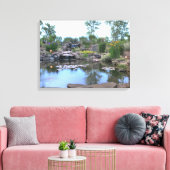 Leinwand des Koi-Teiches mit 3 Stufen (Insitu (Wohnzimmer))