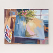 Leinwand des Künstlers | Pastell-Aquarellmalerei Puzzle (Horizontal)