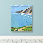 Leinwand des Küstenpfades (Insitu (Holzboden))