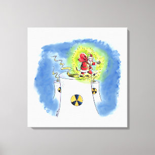 Leinwand des nackten Weihnachtsmanns