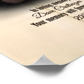 Leinwand des personalisierten Fotos für den Verlus Poster (Ecke)