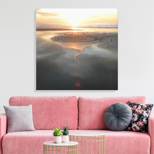 Leinwand des Sandkreises 1 (Insitu (Wohnzimmer))