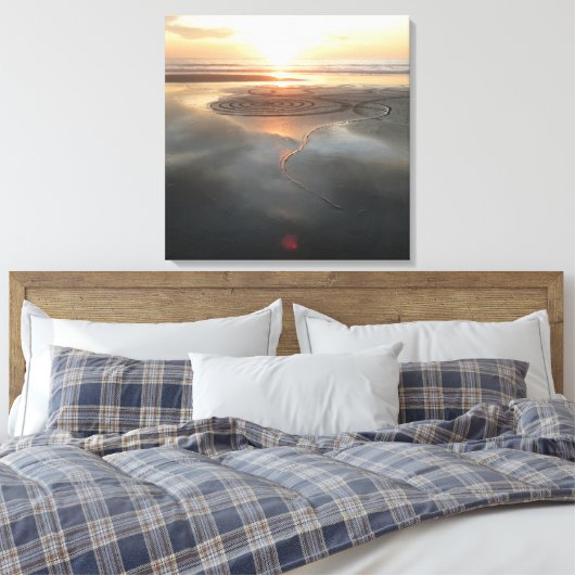 Leinwand des Sandkreises 1 (Insitu (Schlafzimmer))