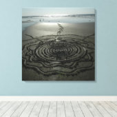 Leinwand des Sandkreises 2 (Insitu (Holzboden))