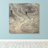 Leinwand des Sandkreises 3 (Insitu (Holzboden))