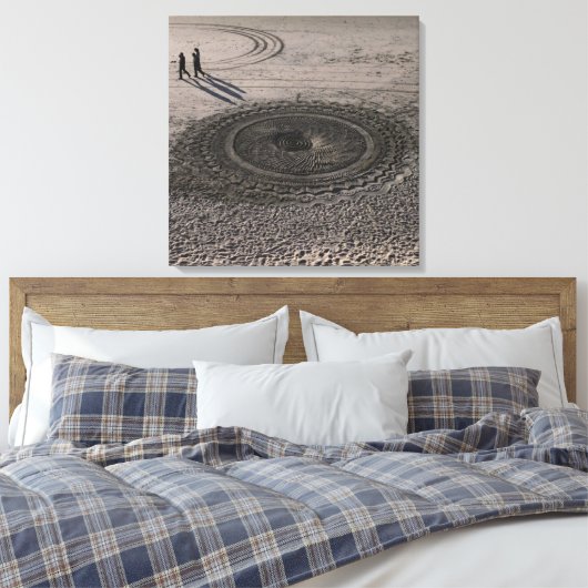 Leinwand des Sandkreises Nr. 4 (Insitu (Schlafzimmer))