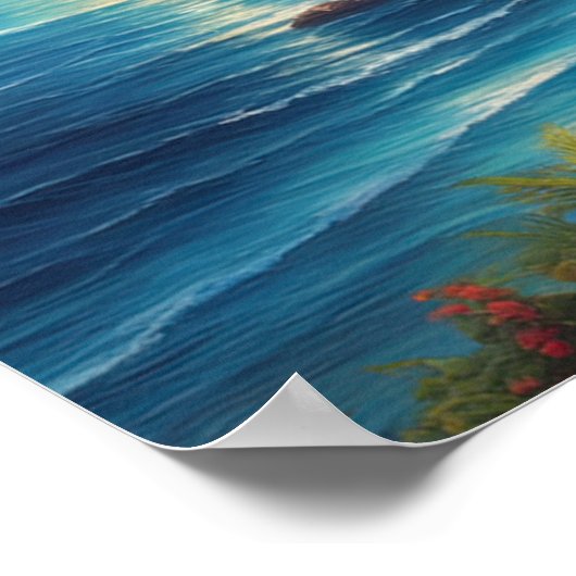 Leinwand des tropischen Splendors Poster (Ecke)