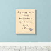 Leinwand des Vatertages - Zitat des Vaters - Gesch (Insitu (Holzboden))