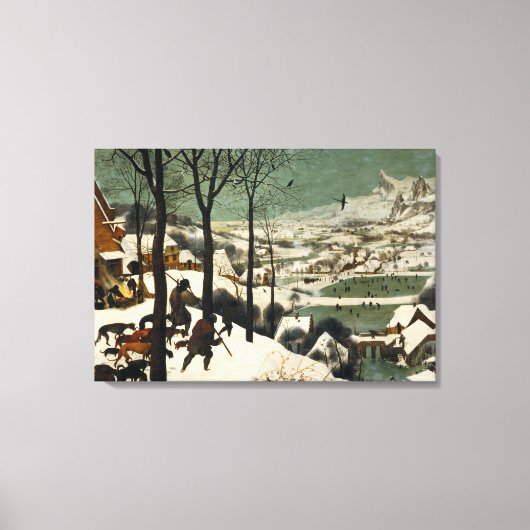 Leinwand Die Jäger im Schnee Pieter Bruegel (Vorderseite)