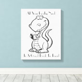 Leinwand Dinosaur (Insitu (Holzboden))