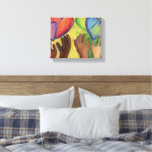 Leinwand Diversity zeichnen  Kunst drucken (Insitu (Schlafzimmer))