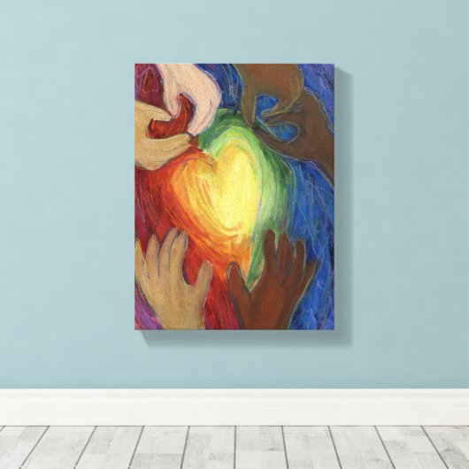 Leinwand Diversity zeichnen Kunst drucken (Insitu (Holzboden))