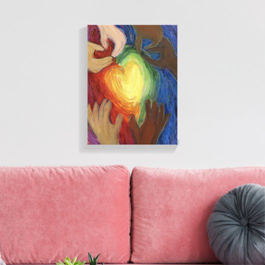 Leinwand Diversity zeichnen Kunst drucken (Insitu (Wohnzimmer))