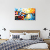 Leinwand Docking Boote Art (Insitu (Schlafzimmer))