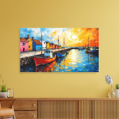 Leinwand Docking Boote Art (Insitu (Wohnzimmer))